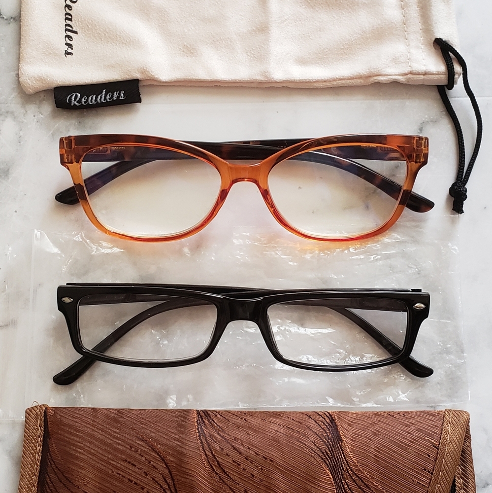 Black Orange Blue Light Reading Glasses